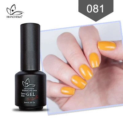 8ml uv color gel 081 Francheska 120 мл набор акриловых порошковых акриловых ногтей acryl nagels oje unas acrilicas y gel acrylique ongle acrilic цвета белый - Цвет: 8ml uv color gel 081