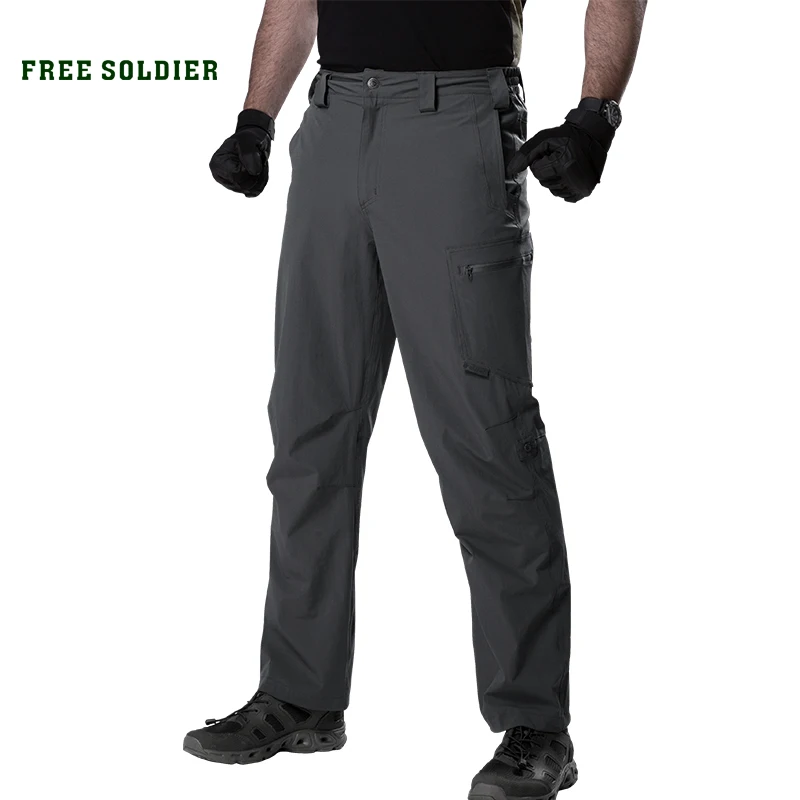 

FREE SOLDIER outdoor sport tactical military pant lightweight breathable men's cargo trousers for camping hiking quick-drying