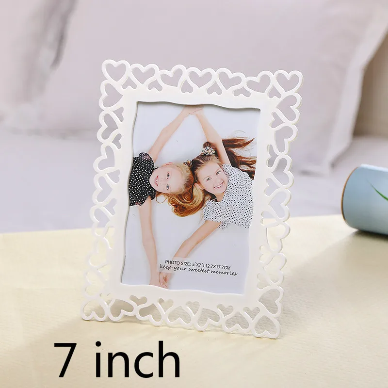7 inch Love Домашний декор фоторамка семейная деревянная любовная фоторамка художественное ремесло комбинированное украшение комнаты S - Цвет: 7 inch Love