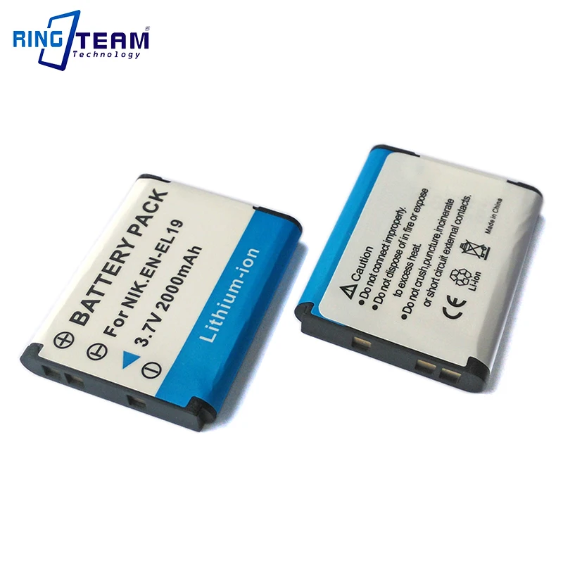 Аккумулятор ENEL19 для Nikon Coolpix S32 S33 S100 S2500 S2750 S3100 S3200 S3300 S3400 S3500 S4100 S4150 S4200 и других