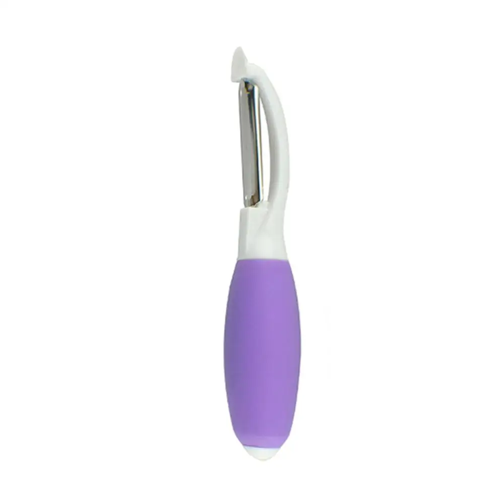 Овощечистка из нержавеющей стали для картофеля, моркови, Cutter-1Pcs - Цвет: Violet
