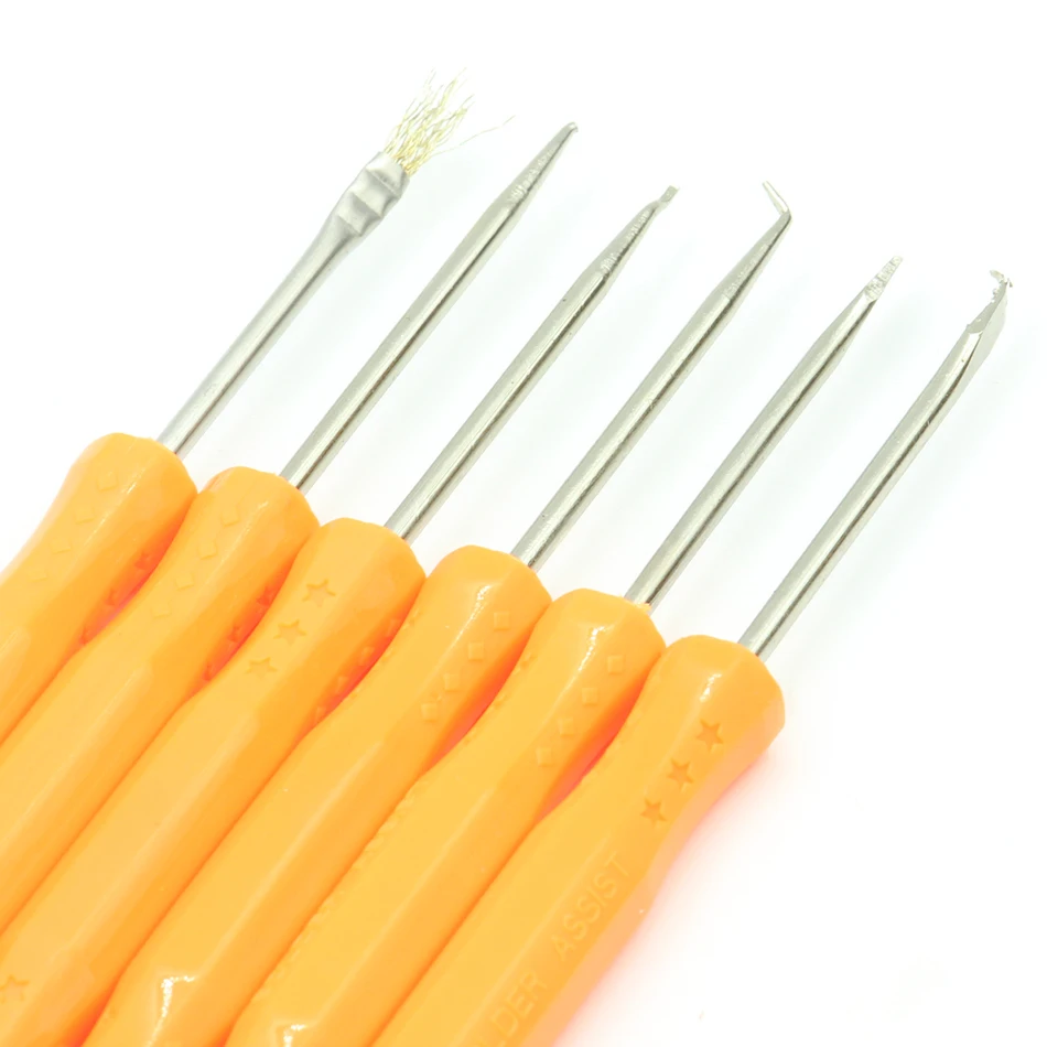 

Orange 6 In 1 BGA Solder Assist Tools for PCB Repair Rework