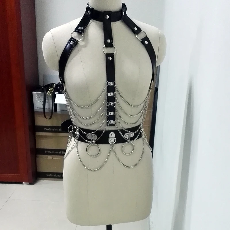 100% женский черный сексуальный ремень ручной работы из искусственной кожи|choker