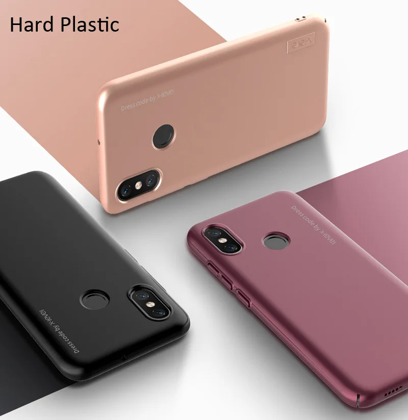 Чехол для Mi A1 A2 Redmi S2 X-Level Knight жесткий чехол телефона из ПК Xiaomi 8 SE Utral Тонкая матовая