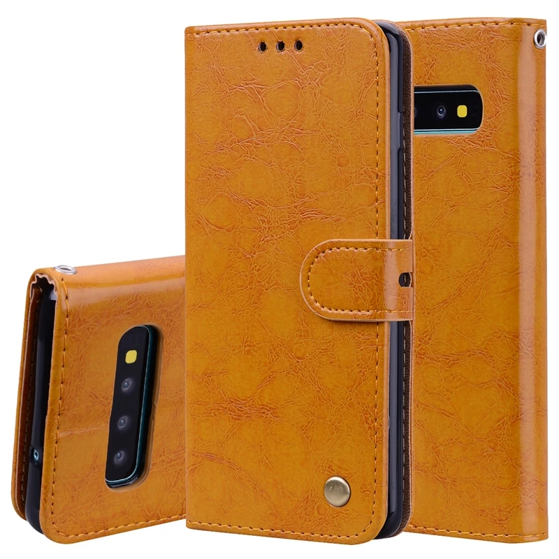Кожаный чехол кошелек для Samsung Galaxy S10e S10 S8 S9 Plus S7 S6 edge A6 A8 J4 J6 2018 A7 J2 J8 A750 мягкая