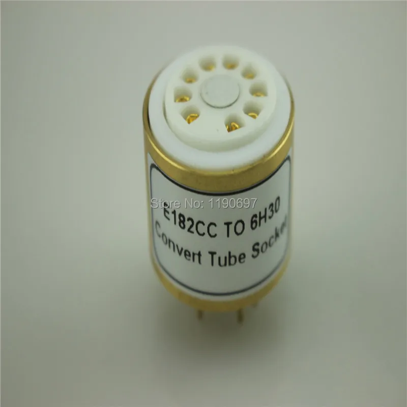 1 шт. E182CC (сверху) до 6H30 (снизу) 9Pin трубка DIY звуковая вакуумная адаптер розетка