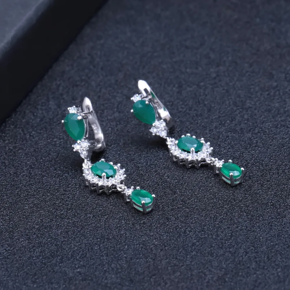 Женские серьги подвески GEM'S BALLET Винтажные из стерлингового серебра 925 пробы