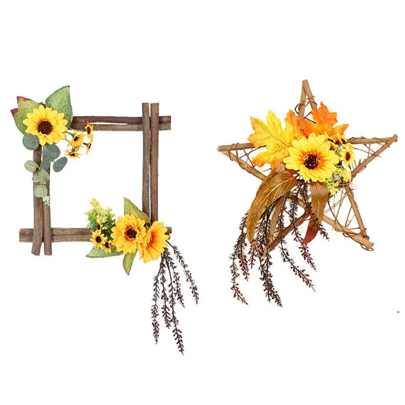 Искусственный подсолнух желтый декоративные садовые цветы цветочный