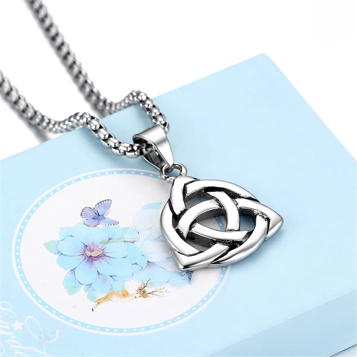 BONISKISS Fashion 1 Pcs Long Pendant Necklace For Women And Men Silve Stainless Vintage Suspension Charm Jewelry Choker necklace | Украшения