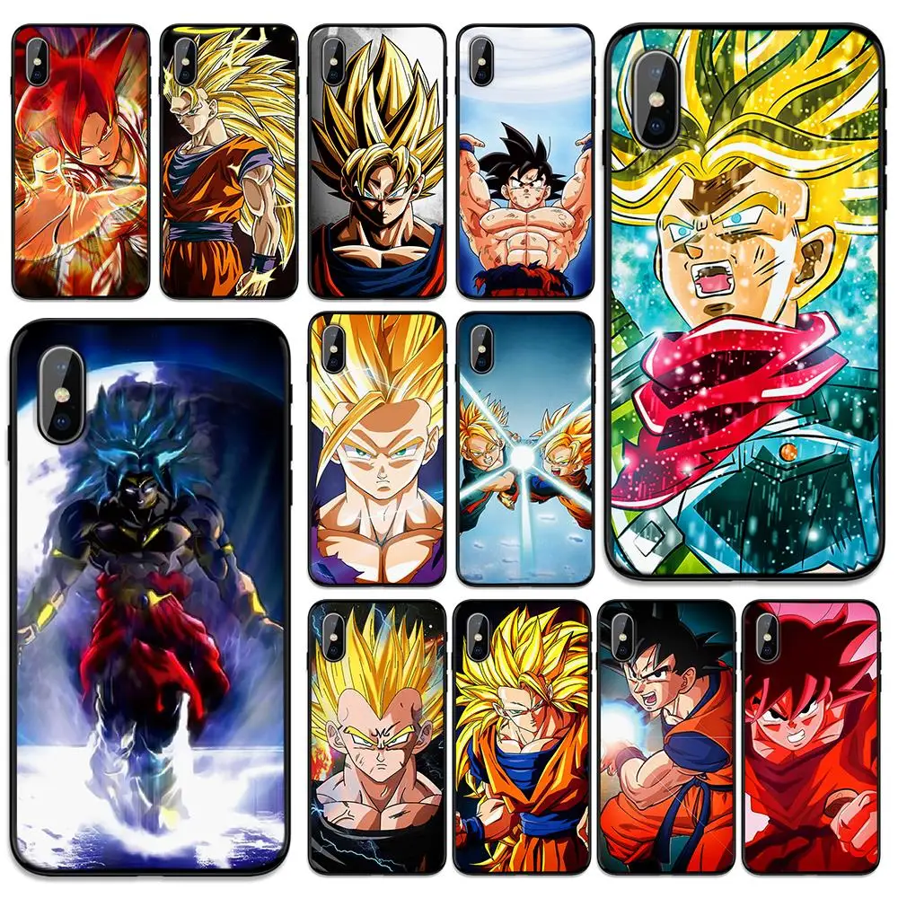 Мягкий чехол для мальчика Dragon ball из ТПУ Apple iPhone 6 6S 7 8 Plus 5 5S SE X XS MAX XR силиконовые