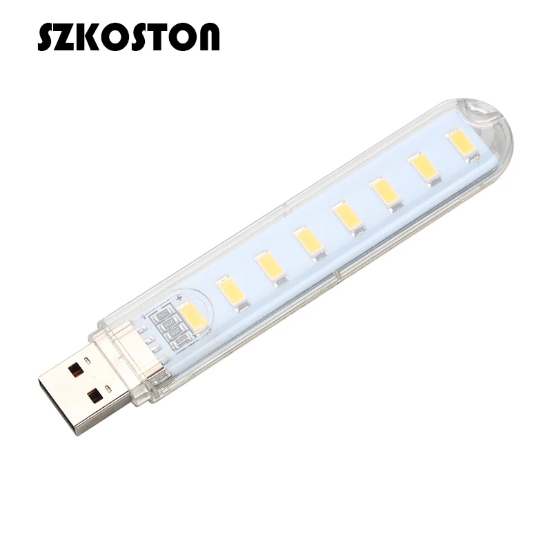 SZKOSTON горячая Распродажа мини 5В USB светодиодный ночной Светильник 3/8 настольная