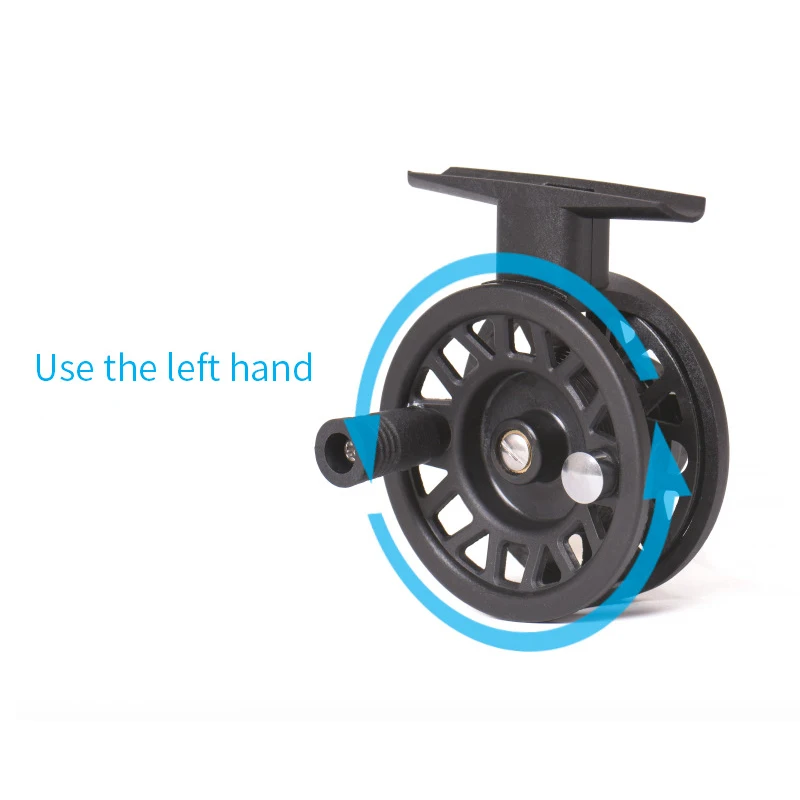 Leo Fishing Reels 27759 ABS Plastic High-footed Front Wheel Fly Reel Ice Wheels Bobbin Black Accessories Pesca | Спорт и развлечения