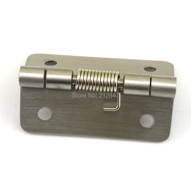 

Silver Tone Stainless Steel 60 x 54 x 8mm Self Opening Spring Loaded Door Hinge