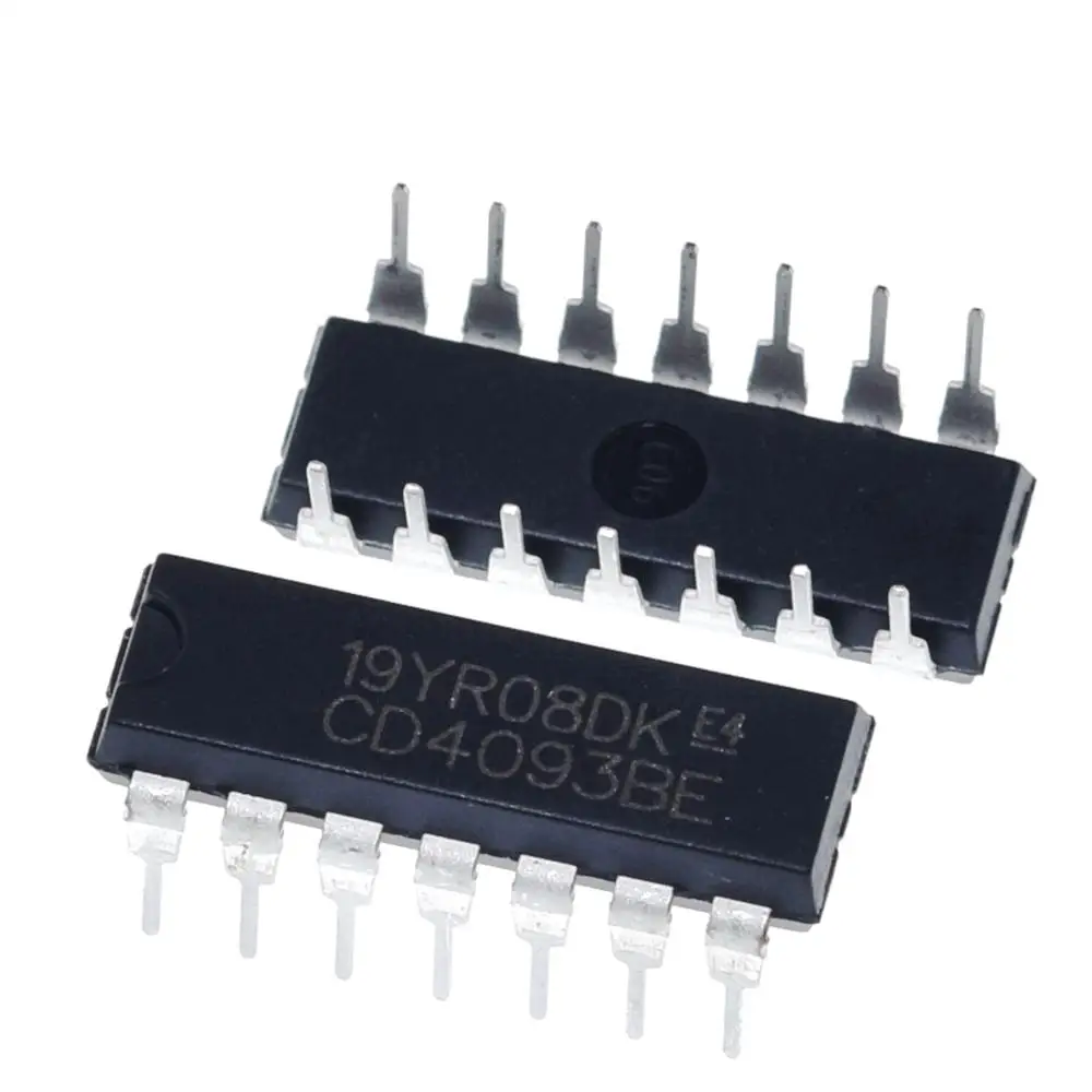 10 шт. CD4093BE DIP14 CD4093 DIP 4093 DIP-14 4093BE Новый и оригинальный IC | Электронные компоненты