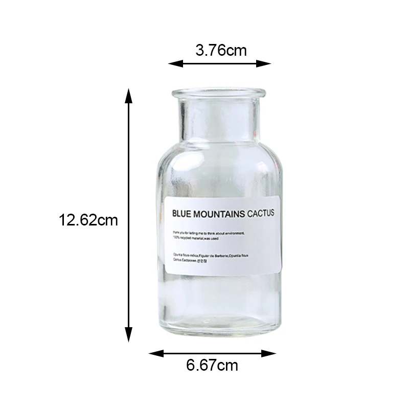 250ml Transparent Скандинавский дизайн стеклянная Цветочная композиция для вазы, гидропонная Настольная Ваза, украшение дома, Цветочная ваза для цветочного украшения - Цвет: 250ml Transparent