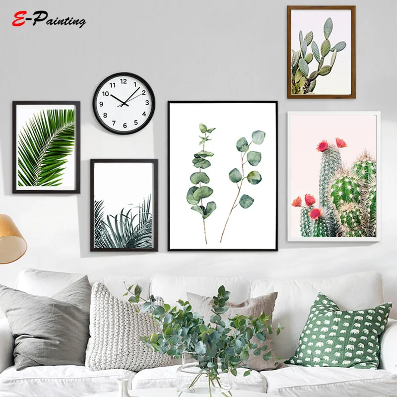 Desert CactusPhoto South Western Decor Photography Pink and Green Printable Art Living Room Canvas Painting | Дом и сад