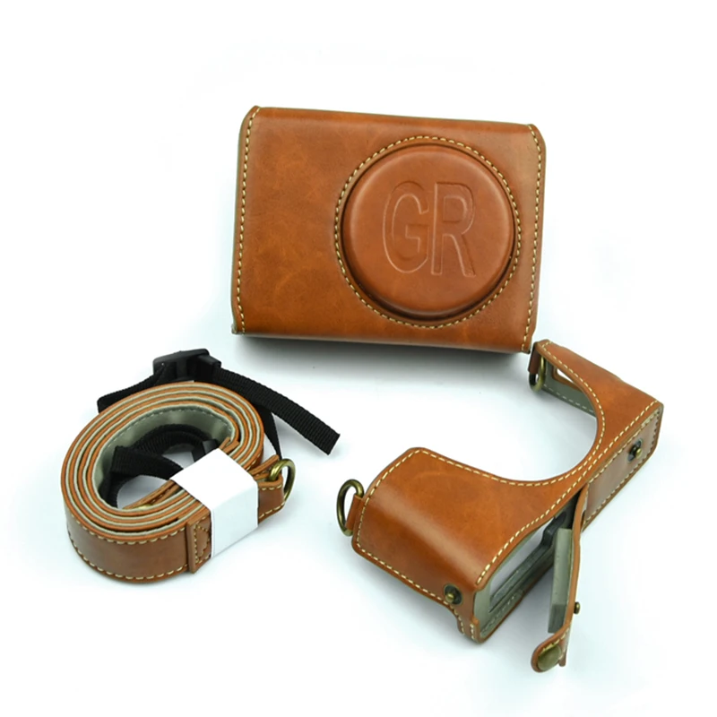 Новый Роскошный PU кожаный чехол для видеокамеры сумка Ricoh GRIII GR3 GR2 GRII GR 3 ремешок