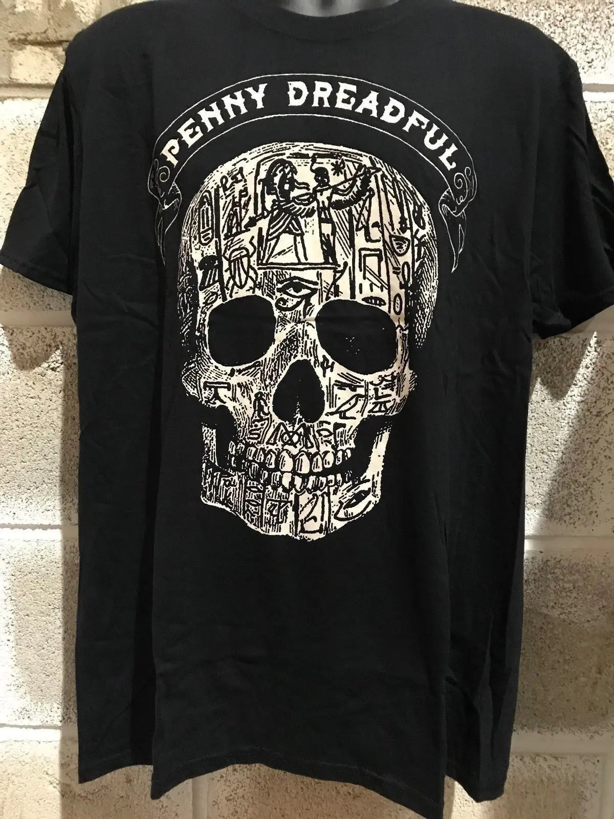 Мужские футболки в стиле ретро penny dreadfull scull|Мужские футболки| |