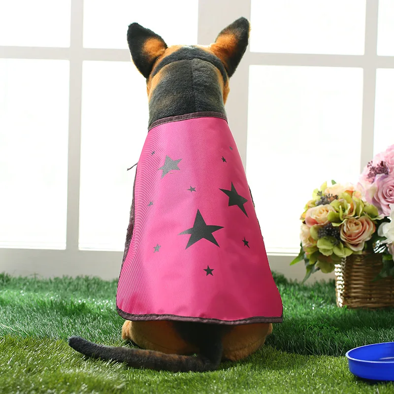 rose red Pet непромокаемый плащ креативный плащ солнцезащитный водонепроницаемый Оксфорд ткань одежда для лабрадоров собака плащ водонепроницаемые товары для домашних животных - Цвет: rose red