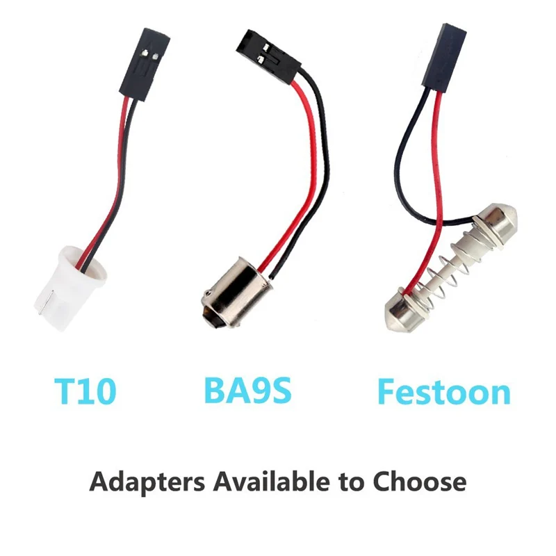 

10 Pcs 5050 48 SMD LED Car Interior Reading Light with BA9S Festoon T10 Adapter 12V LED Lamp Car Styling