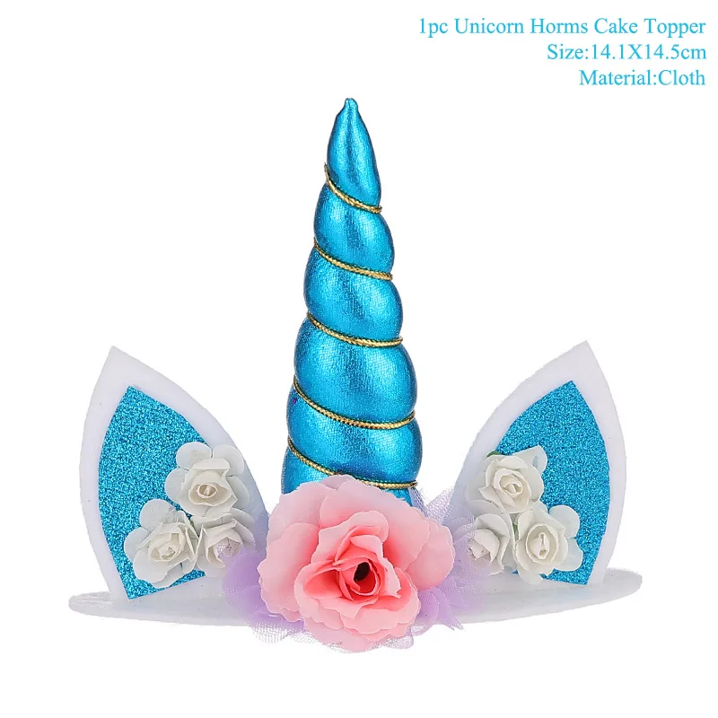 Blue Topper Taoup 12 дюймов Единорог шары латексные шары конфетти с днем рождения детей воздушные фигурки Единорог вечерние единороги - Цвет: Blue Topper