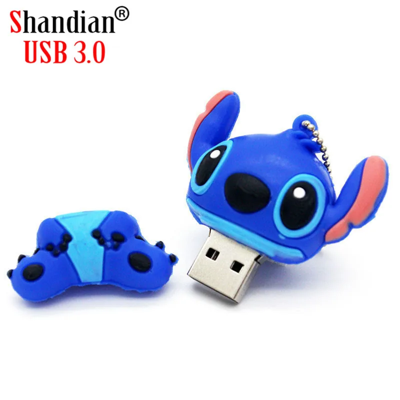 SHANDIAN USB 3,0 USB флешка Lilo& Stitch креативный мультфильм U диск 4 ГБ 8 ГБ 16 ГБ 32 ГБ 64 ГБ USB флэш-накопитель