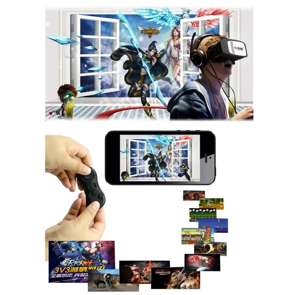 VR пульт беспроводной Bluetooth геймпад мини декомпрессионные игрушки и игры контроллер модные аксессуары для ios Android телефон