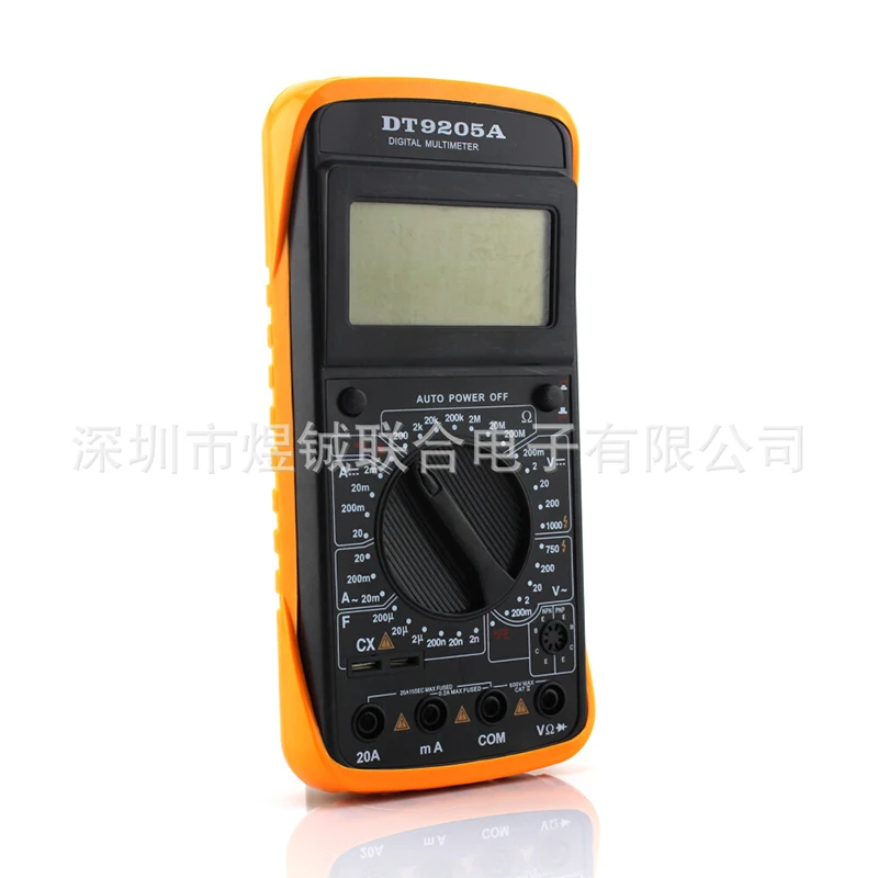 DHL Fedex 100 шт. DT9205A Цифровой мультиметр ручной 9205A универсальный стол|multimeter 9205a|dt9205a