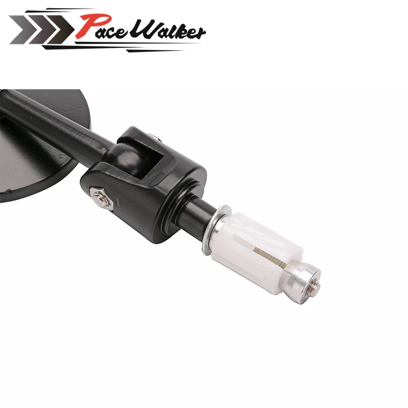 Зеркало заднего вида мотоциклетное Черное круглое 7/8 дюйма|mirror bar end|motorcycle mirror