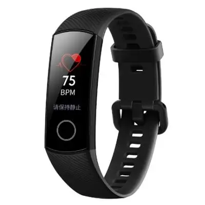 Умный Браслет huawei Honor Band 4, цветной сенсорный экран Amoled для фитнеса, плавания, осанки для обнаружения сна - Цвет: standard black