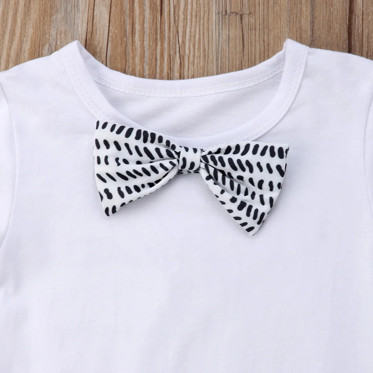 2018 формальная Вечеринка новорожденных мальчиков топы Футболка с бантом +