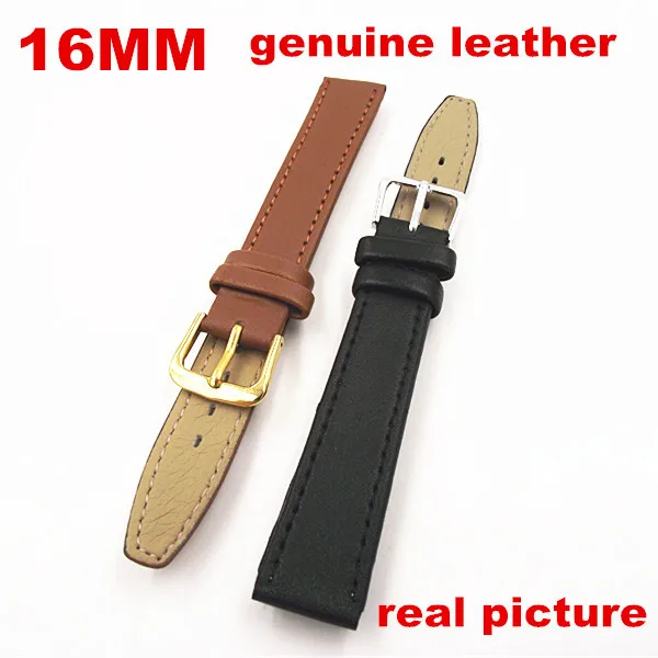 Ремешок из натуральной кожи для наручных часов 2 шт./Лот 16 мм 090903 | Наручные часы