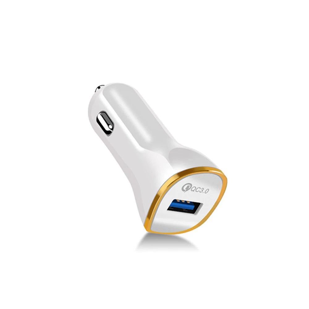 Автомобильный Зарядное устройство QC 3,0 адаптер быстрой зарядных порта Usb для автомобиля Зарядное устройство 3.1A зарядных порта USB для автомобиля Зарядное устройство Комбинации комплект с 3-в-1 быстрое автомобильное кабель для зарядки телефона - Plug Type: black
