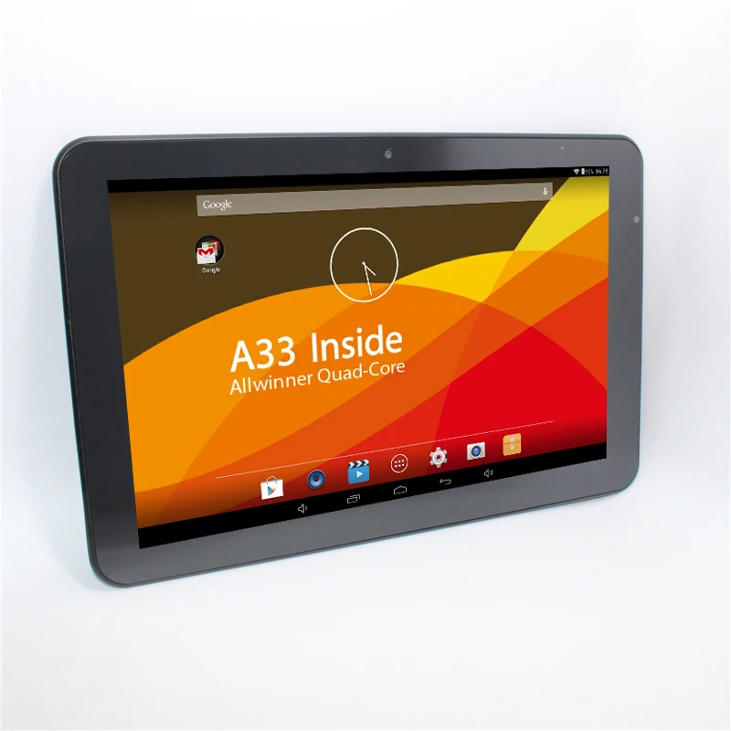Дешевый Планшеты! 10.1 дюймов Allwinner A33 Quad Core Планшеты ПК Android 4.4 1280*800 IPS 8 ГБ Встроенная