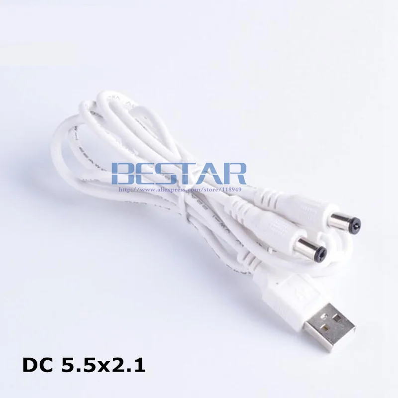 USB кабель 5 мм/2 1 мм в 2 выхода с разделителем постоянного тока В А постоянный ток