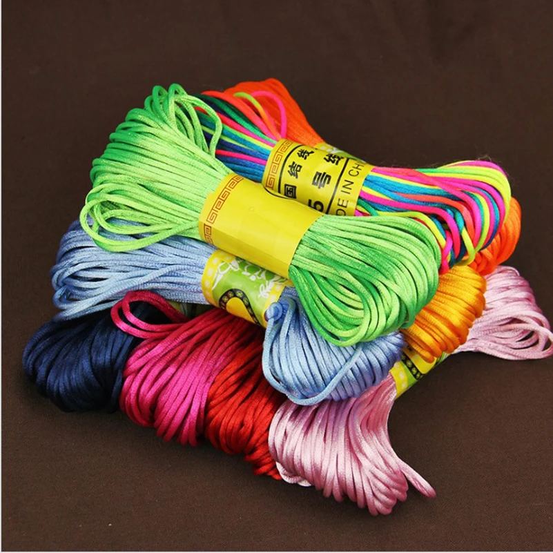 20 meter/pack DIY Изготовление шнура аксессуары жемчужной нитью из бисера полиэстер