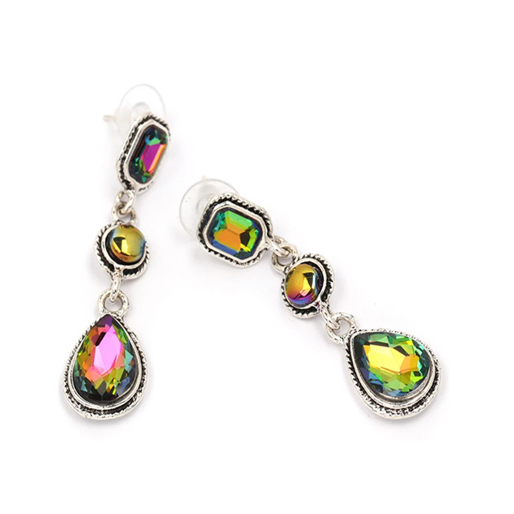QiHit ZA New Design Alloy Crystal Long Section Dangle Earring For Woman Fashion Classic High Quality Jewelry | Украшения и