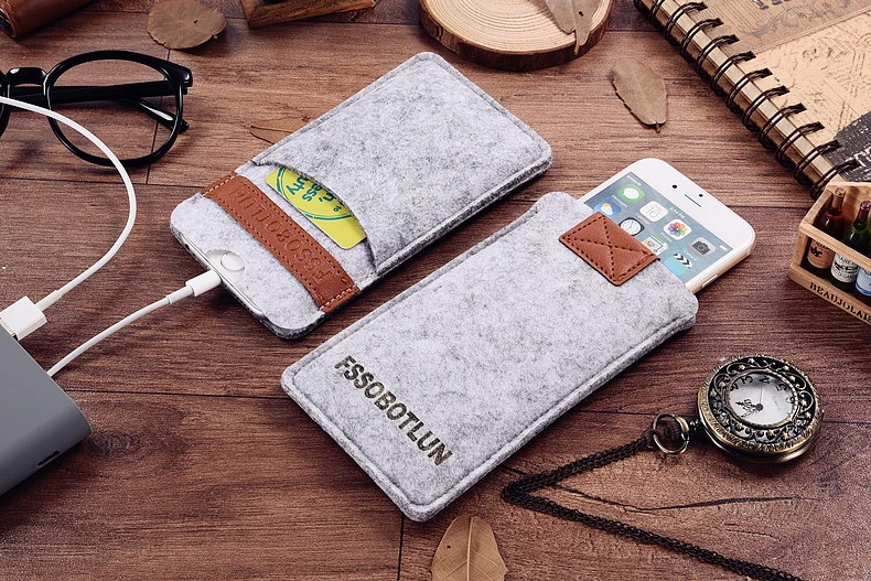 Фетровый чехол FSSOBOTLUN ручной работы для Xiaomi Redmi Note 7 | Мобильные телефоны и