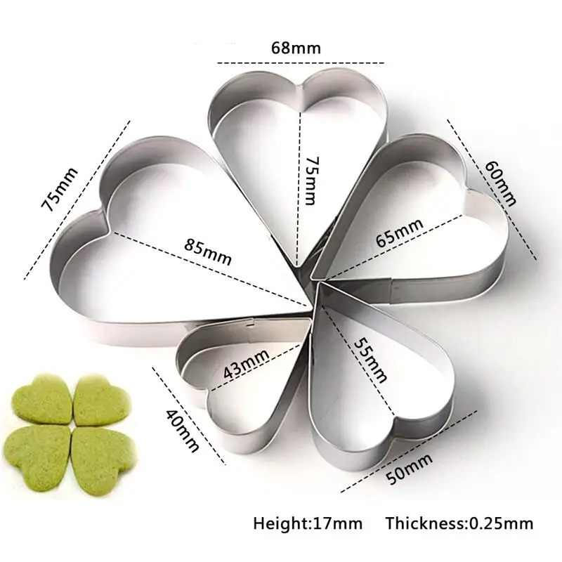 5 шт./компл. фрезы плесень формочки для нарезки хлеба тост выпечки прессы DIY милый