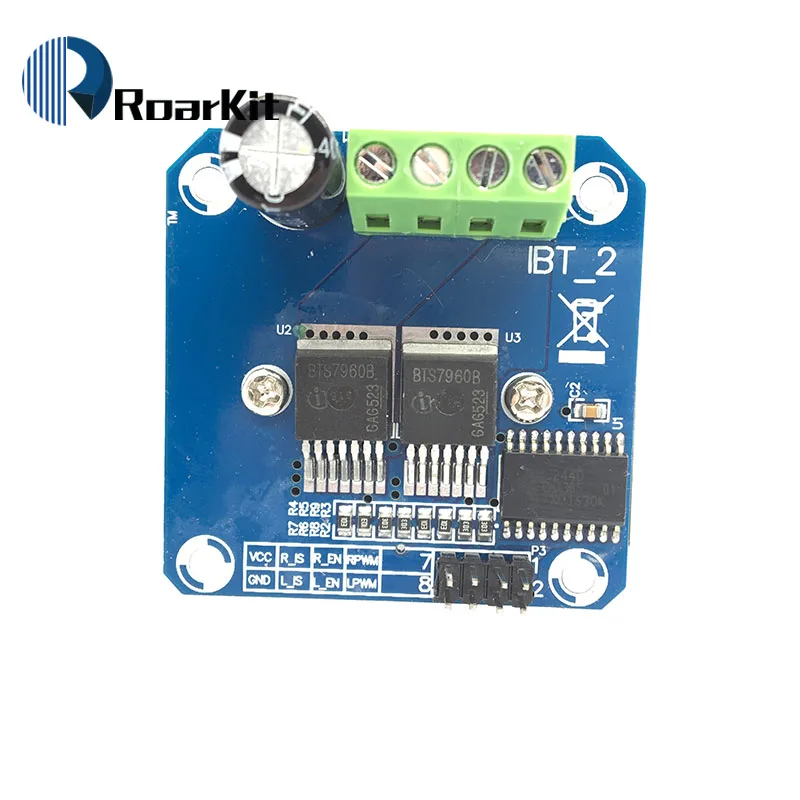 Модуль драйвера шагового двигателя BTS7960 B BTS7960B DC 43A H образный модуль ШИМ для Arduino