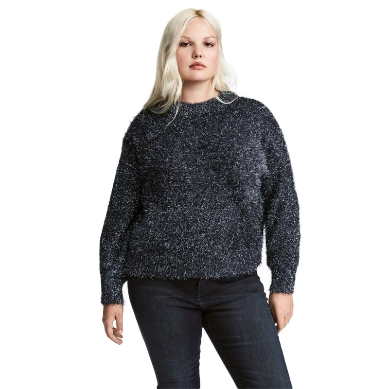 6XL 5XL Sweater Women 2021 Autumn Plus Size Black Casual Pullover Sweaters Large Sizes Clothes O-Neck Roupas Feminina | Женская одежда
