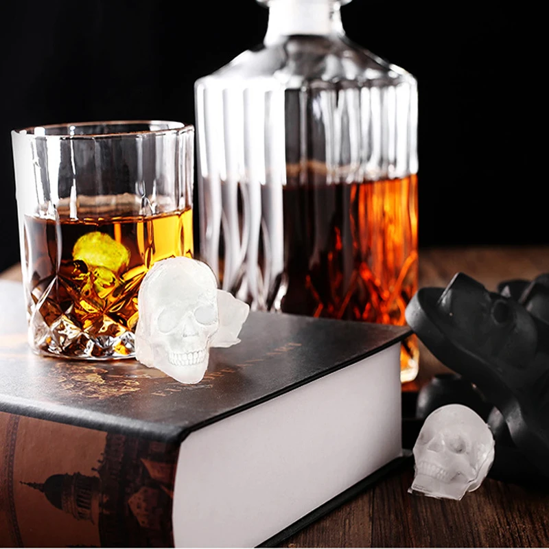 Whiskey Ice Cube Ball Maker Mold Skull Ice Mould Brick Round Bar Accessiories High Quality Random Color Ice Mold Kitchen Tools
