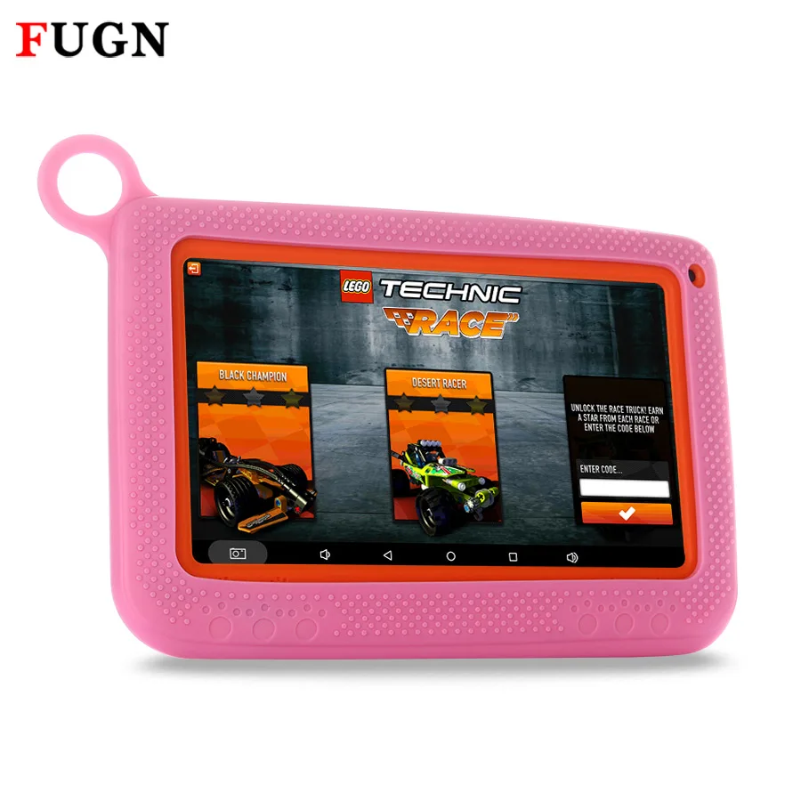 FUGN 7 inch Wifi Tablet Android PC Kids Tablets Quad Core 512M RAM 16GB Children Baby Drawing Notebook with Cartoon case 8 9.7' |