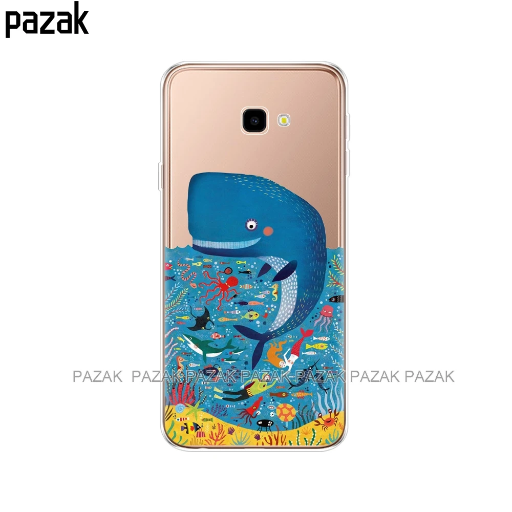 Силиконовый чехол для Samsung J4 Plus мягкий из ТПУ с принтом Prime sm j415 J4Plus 2018|Бамперы| |