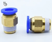 pc straight push in fitting pneumatic push to connect air 4 12mm od hose tube 18 14 38 12bsp male thread connector