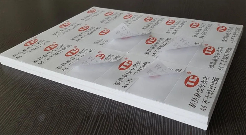 Розничная продажа матовая белая круглая самоклеящаяся бумага A4 для печати