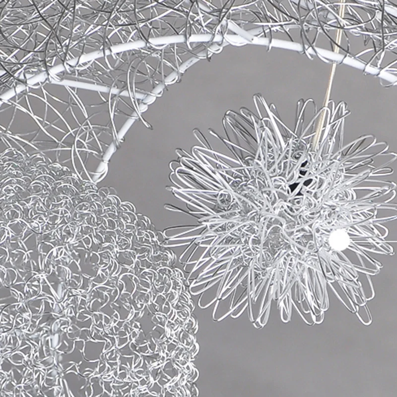 Алюминиевая проволока Луна и звезда детская спальня подвесной светильник для