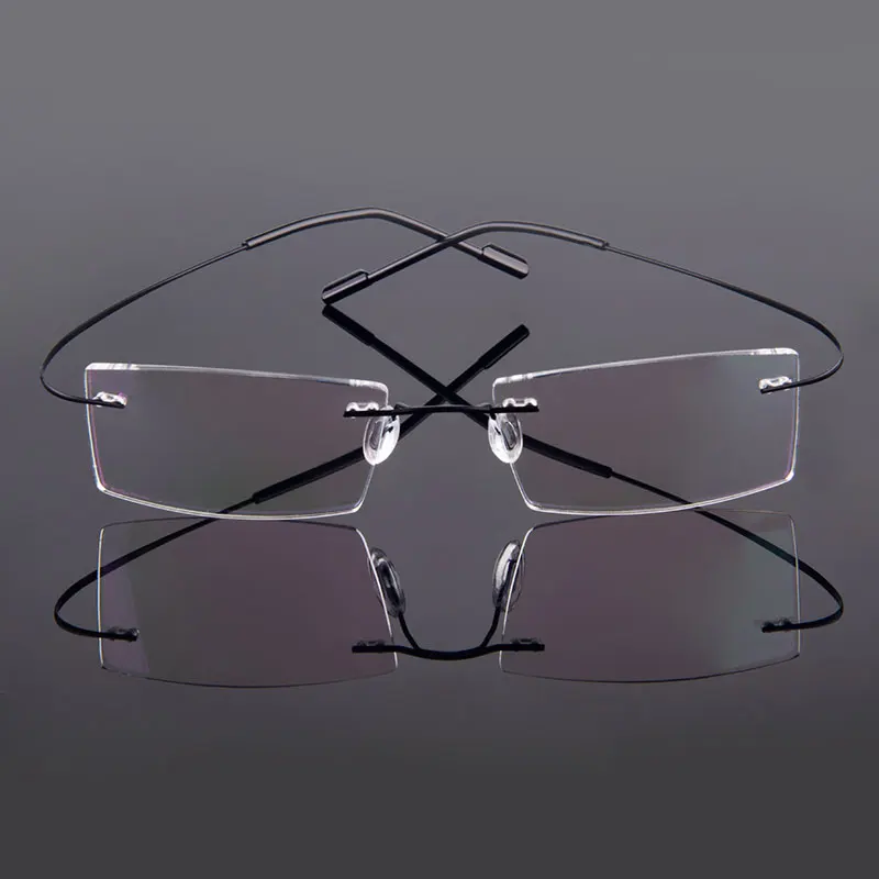 Новое Прибытие 9 цета мода без рака Сплава с памяю верхлкий какас|rimless glasses frames|glasses