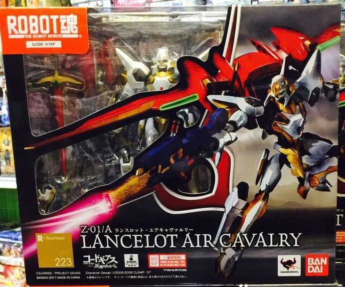 Подлинная фигурка робота Bandai Tamashii нация № 223 код Geass: Lelouch of the Rebellion Lancelot Air conqualry