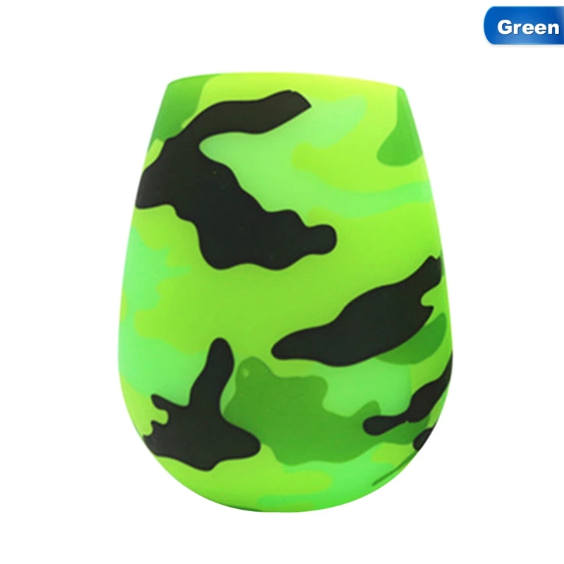 Новинка, нетоксичный силикон, красное вино, 1 шт., складной, Небьющийся, силиконовый, с принтом губ, синяя чашка, красная чашка для воды, чашка, посуда для напитков